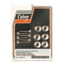 Colony, gas tank mount kit. Nickel plated