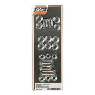Colony, fender strut mount kit. Chrome