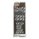 Colony, fender strut mount kit. Chrome