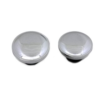 Edelstahl Tankdeckel Set für Harley Modelle 83-95