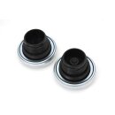 Edelstahl Tankdeckel Set für Harley Modelle 83-95