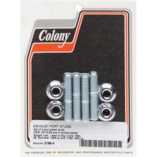 HARLEY COLONY 84-UP EXHAUST STUD KIT