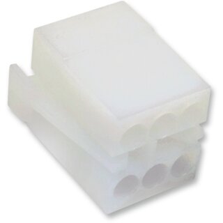 NAMZ, AMP/TE connector. White, plug, 6-pins