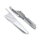 Wind deflector set. Chrome