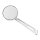 Mini-Round aluminum mirror. Chrome, long stem, L&R