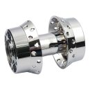 FRONT WHEEL HUB, CHROME