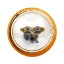 4-1/2" 35W 12V sealed beam unit. Fluted amber lens