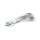 Sportster rider footpeg bracket, left. Chrome