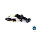 LED Bullet Mini 3in1 Rücklicht Blinker Set schwarz...