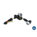 LED Bullet Mini Blinker Set schwarz mit Ringen EC...