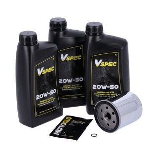 Motor Ölwechsel Service Kit 20W50 Mineral für Harley 84-22