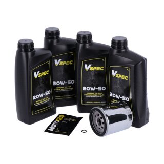 Motor Ölwechsel Service Kit 20W50 Mineralöl für Harley Touring 99-16