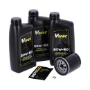Motoröl Wechsel Service Kit 20W50 Mineralöl für Harley Dyna Softail 99-17