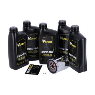 Motoröl Wechsel Service Kit Synthetiköl 20W50 für Harley M8 17-25