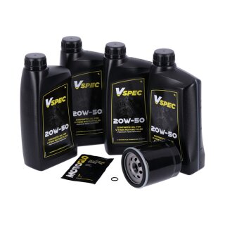 Motoröl Wechsel Service Kit Synthetiköl 20W50 für Harley Touring 99-16