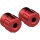 Club-Style Crash Bar Replacement Aluminium Sliders Gloss Red Anodized