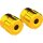 Club-Style Crash Bar Replacement Aluminium Sliders Gloss Gold Anodized