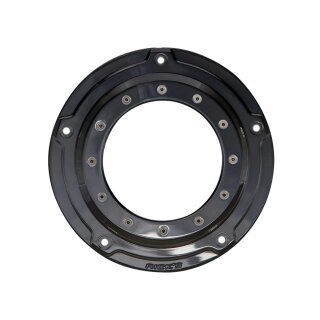 Porthole Derby Cover 5-hole Gloss Black