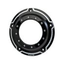 Porthole Derby Cover 5-hole Bi-Color Gloss Black