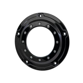 Porthole Derby Cover 5-hole Gloss Black