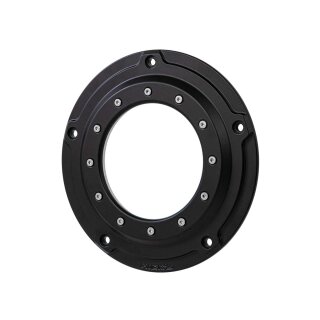 Porthole Derby Cover 5-hole Black Satin