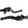 Bow, Short Lever Black Adjuster Black Satin Clutch Side