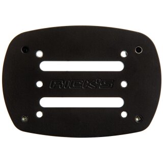 Center Mount Licence Plate Mounting Adapter for Softail M8 Matte Black Powder Coated