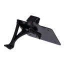 Cult-Werk, side mount license plate bracket 3-1 LED, black.