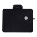 Cult-Werk, side mount license plate bracket 3-1 LED, black.