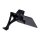 Cult-Werk, side mount license plate bracket 3-1 LED, black.
