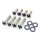 Screws4Bikes Edelstahl Fender Struts Montageschrauben schwarz für Harley Softail 18-26