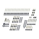 Screws4bikes Edelstahl Motorschrauben Kit schwarz matt...