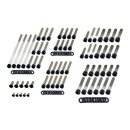Screws4bikes Edelstahl Motorschrauben Kit schwarz...