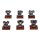 V-Twin Mfg, cast pewter motor model V-Twin engines
