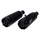 Zard 2-2 Edelstahl Auspuffanalage schwarz für Harley Nightster 22-23