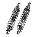Bitubo, WME dual shock absorber set. Chrome. 321mm