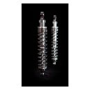 Bitubo, WME dual shock absorber set. Chrome. 321mm
