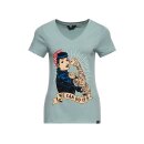 Queen Kerosin We Can Do It t-shirt smoke green