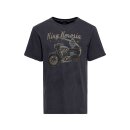 King Kerosin Ace Racer oilwashed t-shirt black