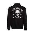 King Kerosin Skull zip hoodie black