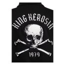 King Kerosin Skull zip hoodie black