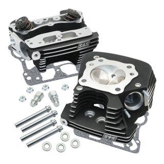 S&S Super Stock Zylinderköpfe schwarz für Harley Twin Cam 06-17 .650" lift