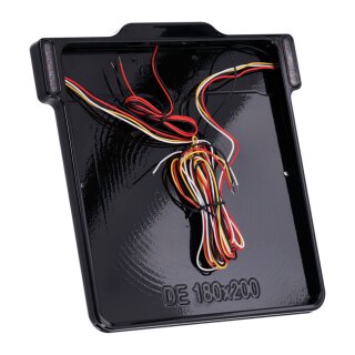 DMP, 3-1 license plate frame 3.0 DE. Gloss black
