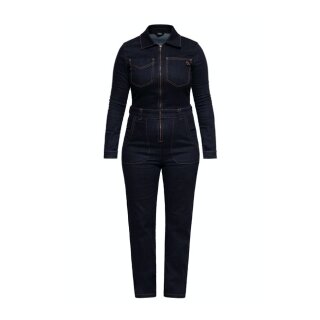 Queen Kerosin Workwear Overall dark blue wash