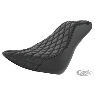 C.C. Rider Solo Sitz, durchgehendes Rautenmuster für Harley Softail M8 18-25