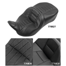 2-Up Pleated 2 Seat Black FLH/T09-20