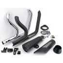 MCJ 2-1 Shorty Auspuffanalge schwarz für Harley...