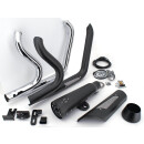 MCJ 2-1 Shorty Auspuffanalge schwarz für Harley...
