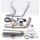 MCJ 2-1 Shorty Edelstahl Auspuffanlage für Harley Softail  Softail 18-20