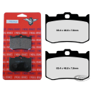FR+RR Pads Xtreme PM Four Piston Caliper